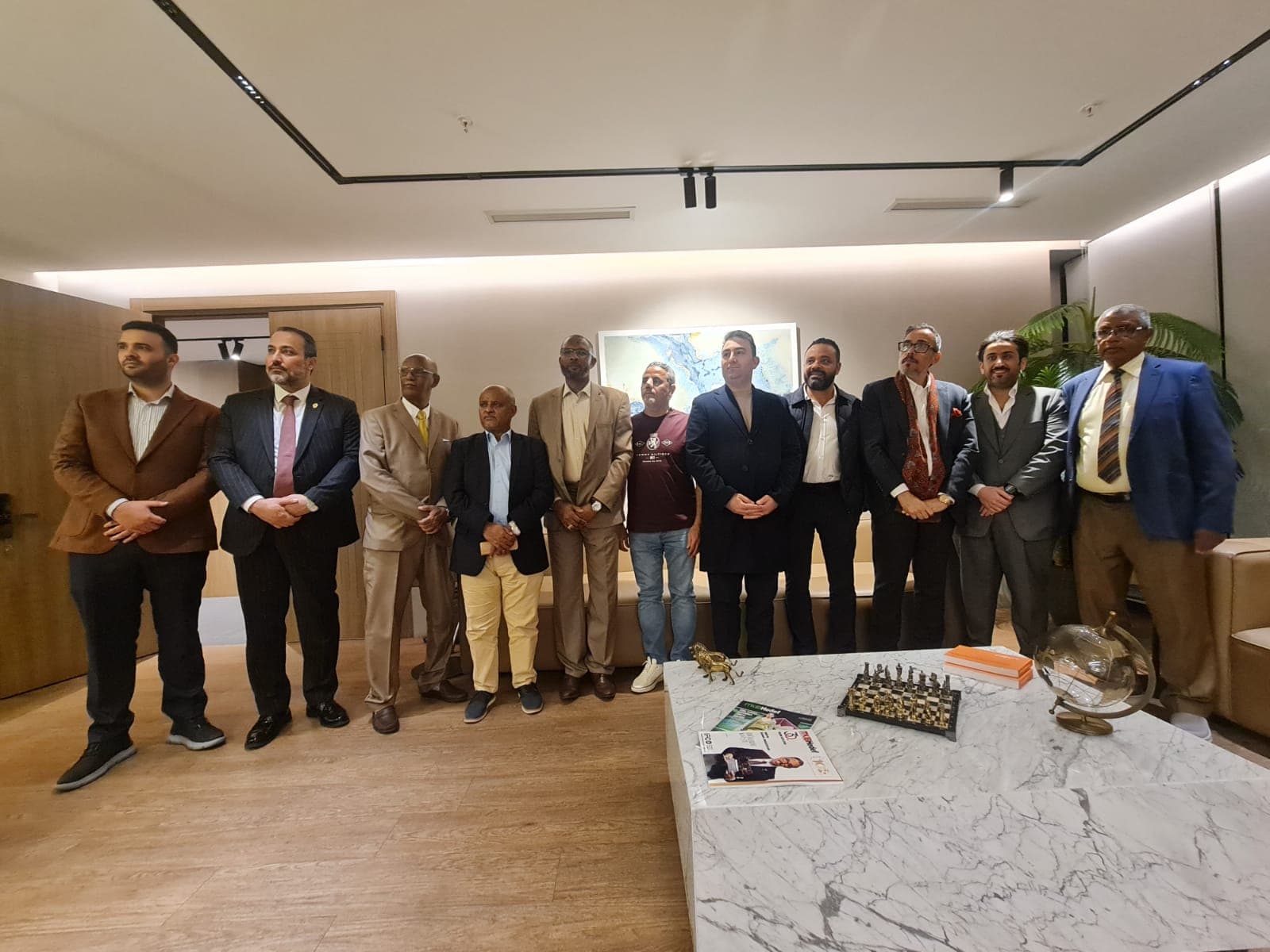 Partners in discussion.